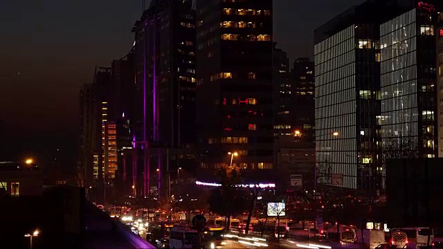 带有Pan Time Lapse的City Rush视频素材