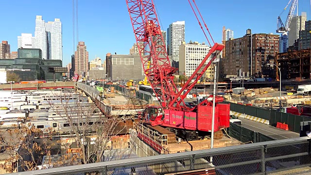 哈德逊庭院，建筑建筑，纽约市，2015年视频素材