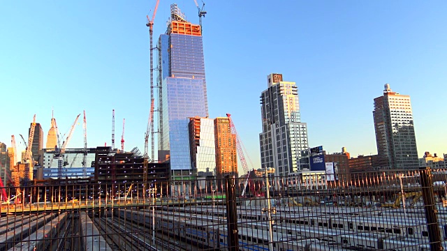 哈德逊庭院，建筑建筑，纽约市，2015年视频素材