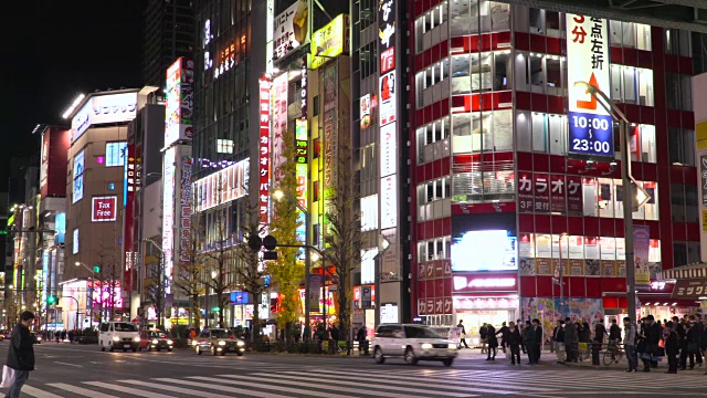 秋叶原夜景视频素材