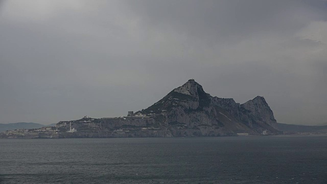 直布罗陀岩东侧视图视频素材