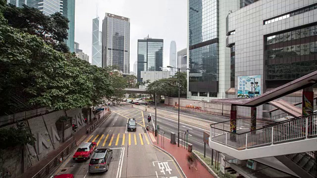 4K，时光流逝，香港都市风光视频素材