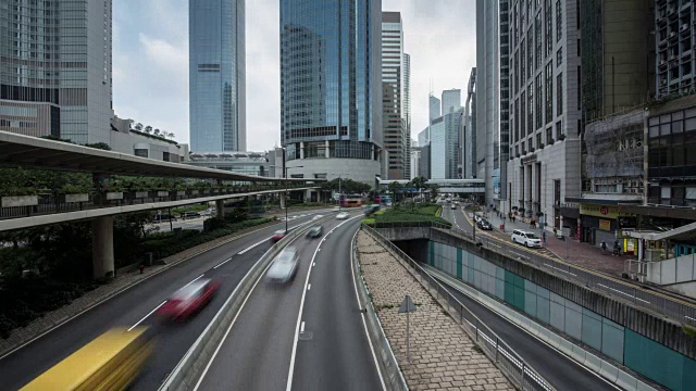 4K，时光流逝，香港都市风光视频素材