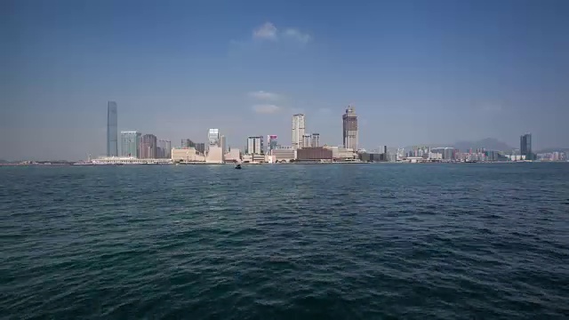 4k，时光流逝，香港城市全景视频素材