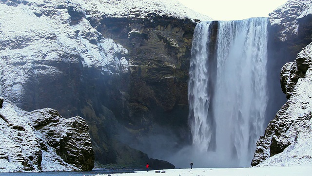 Skogafoss Waterfall / Skogar，冰岛视频素材