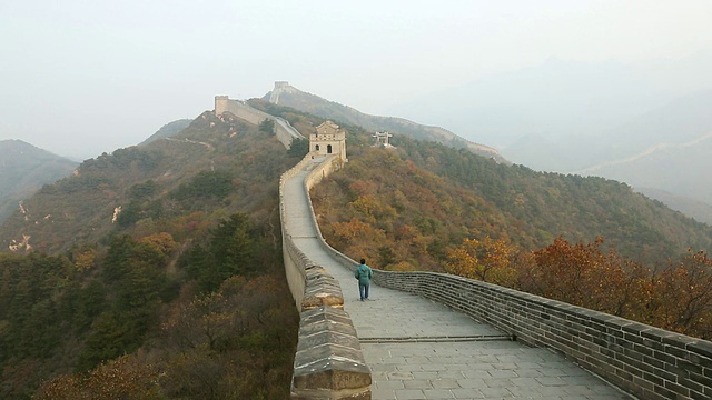 中国八达岭/延庆长城WS View of China视频素材