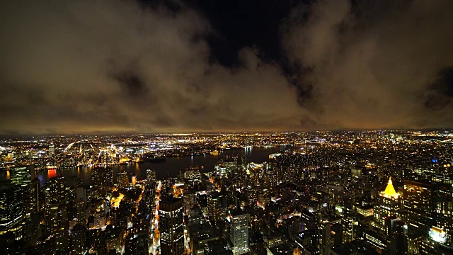 城市天际线的建立镜头。大都市城市视图视频素材