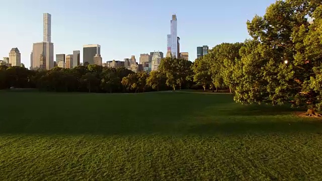 城市天际线的建立镜头。大都市城市视图视频素材