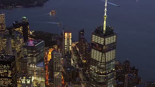 城市天际线的建立镜头。大都市城市视图视频素材