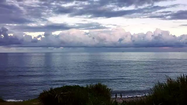 台湾花莲镇海滩时光流逝视频素材