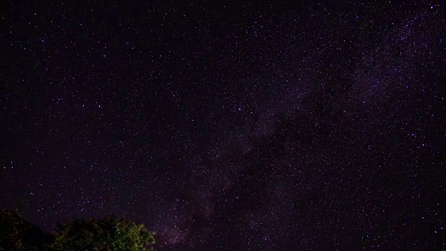 夜星与流星雨的时间流逝视频素材