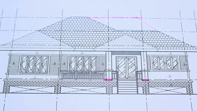 房子的计划视频素材