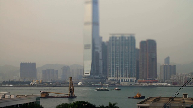 香港的海湾景色视频下载