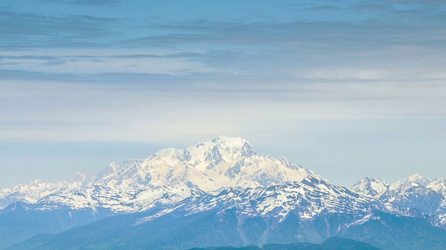 Monte Bianco（勃朗峰）视频素材