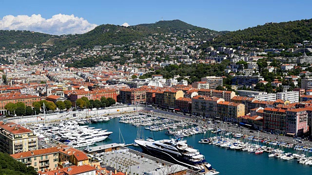 美丽的海港，Côte d’azur，法国视频素材