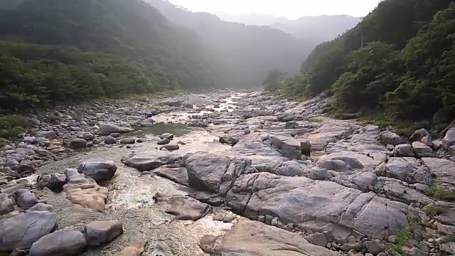 Naerincheon河(当地地标，旅游目的地)视频素材