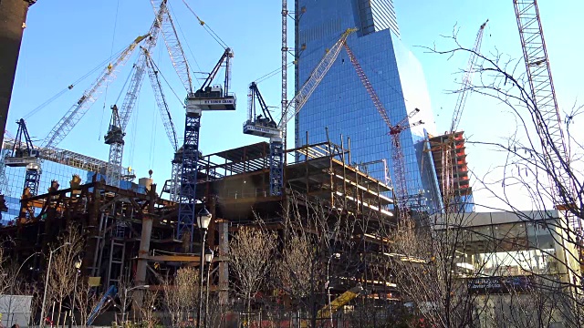 哈德逊庭院，建筑建筑，纽约市，2015年视频素材