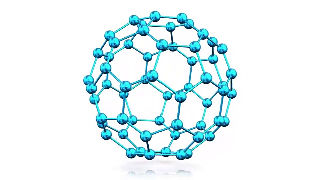 HD:分子模型结构360度旋转，可循环。视频素材