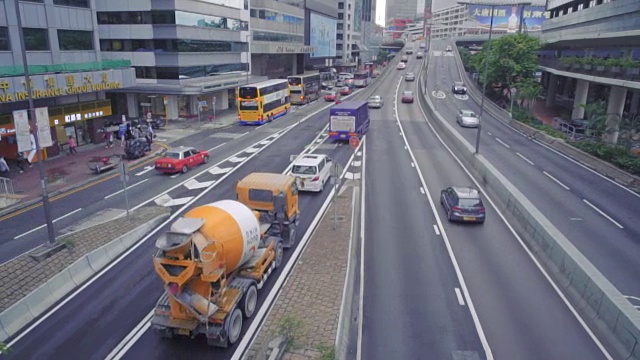 香港十字路口视频素材