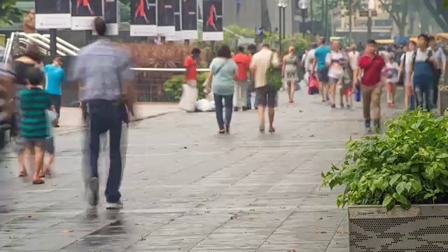 繁忙的乌节路，新加坡视频素材