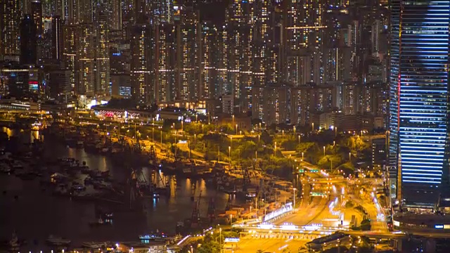 香港十字路口间隔拍摄视频素材