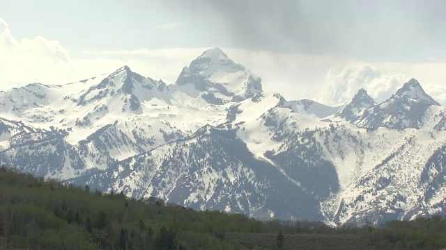 雪提顿山透露视频素材