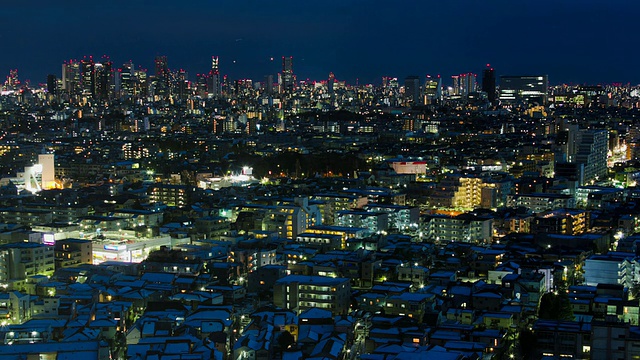 城市天际线景观/新宿，东京，日本视频素材