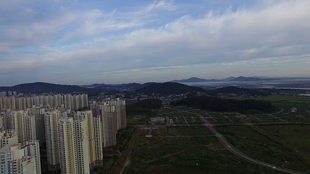 荣宗天空城(规划城市)住宅区城市景观视频素材