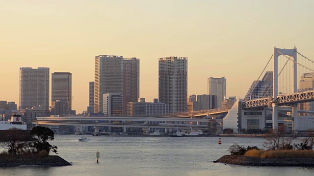 台场的夜景视频素材