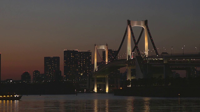 台场的夜景视频素材