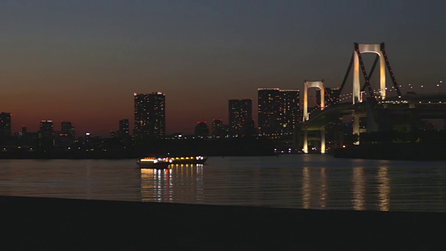 台场的夜景视频素材