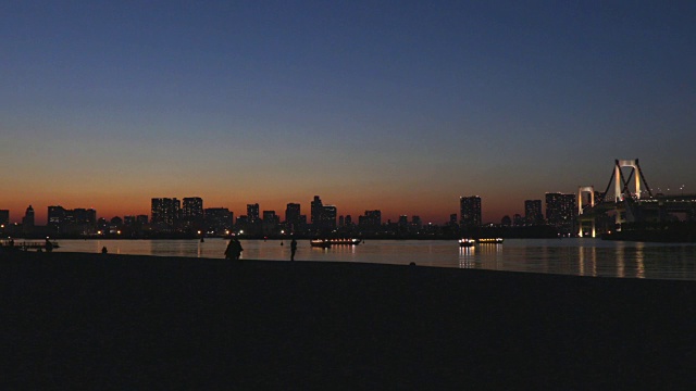 台场的夜景视频素材