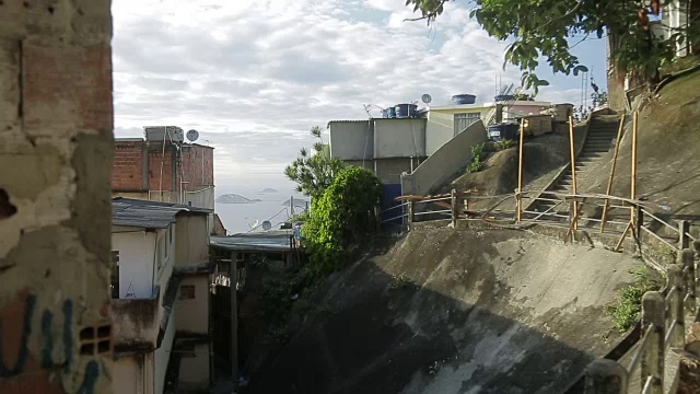 VIDIGAL HILL -贫民窟-里约热内卢DE JANEIRO视频素材