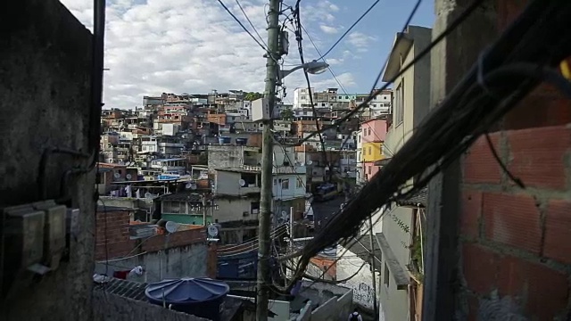 VIDIGAL HILL -贫民窟-里约热内卢DE JANEIRO视频素材