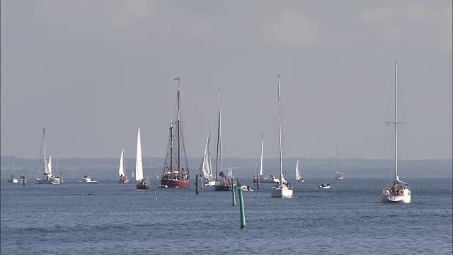 海上船只，丹麦航空公司视频素材