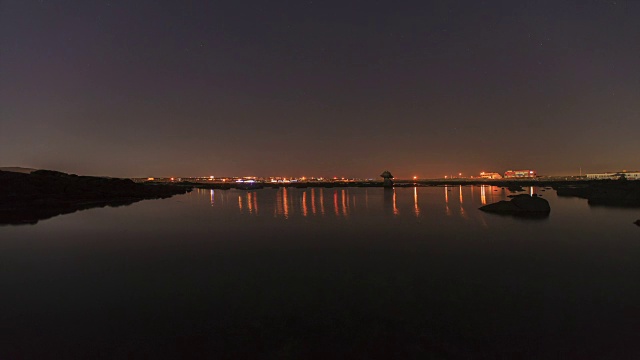 乌都岛(旅游目的地)水平线夜景视频素材