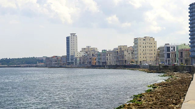 Malecon，哈瓦那，古巴视频素材