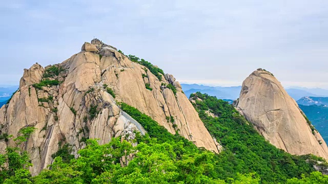 布干山峰(仁子宫)的全貌视频素材