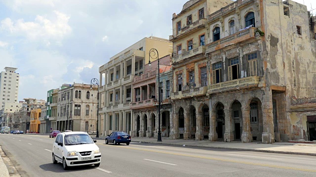 Malecon，哈瓦那，古巴视频素材