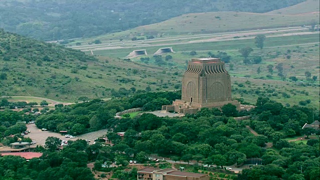 比勒陀利亚Voortrekker纪念碑航拍视频素材