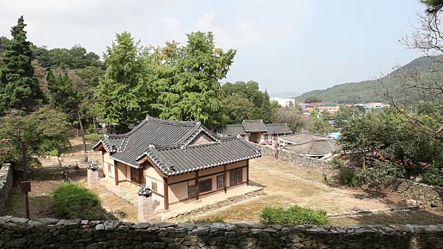 Maeng Sa-seong House of Maeng Sa-seong的出生地(韩国历史广场109)视频素材