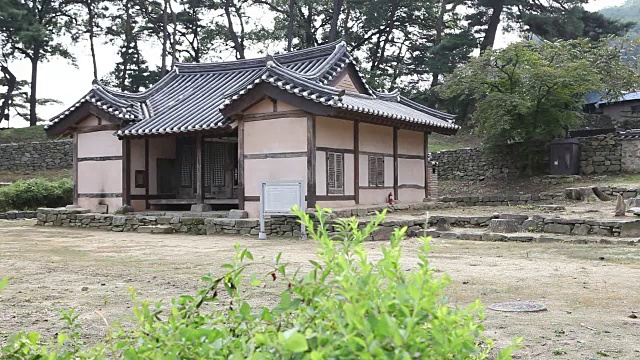 Maeng Sa-seong House of Maeng Sa-seong的出生地(韩国历史广场109)视频素材