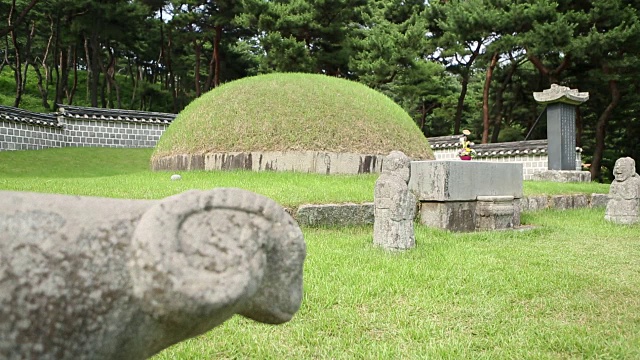 李新新墓地(韩国历史名胜112)视频素材