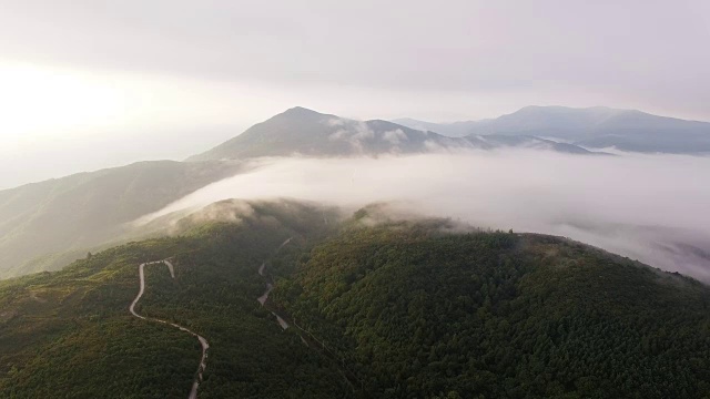 大句岭的云景观(旅游景点)视频素材