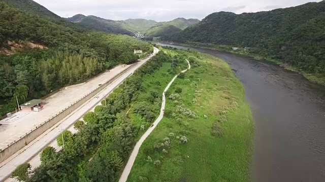 布坎港山水景观(当地地标)视频素材