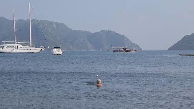 从Marmaris到Iclemer, Marmaris，安纳托利亚，土耳其视频素材