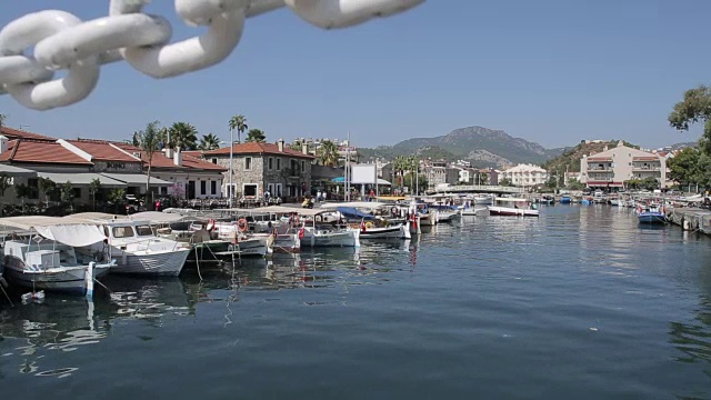 Marina Boats，马尔马里斯，安纳托利亚，土耳其视频素材