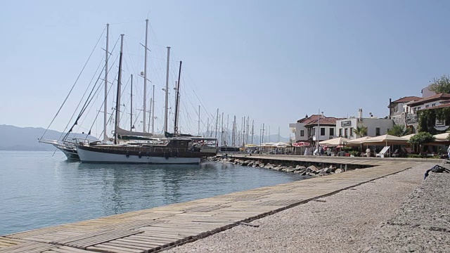 Marina Boats，马尔马里斯，安纳托利亚，土耳其视频素材