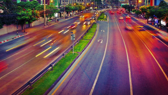 夜晚的街道视频素材