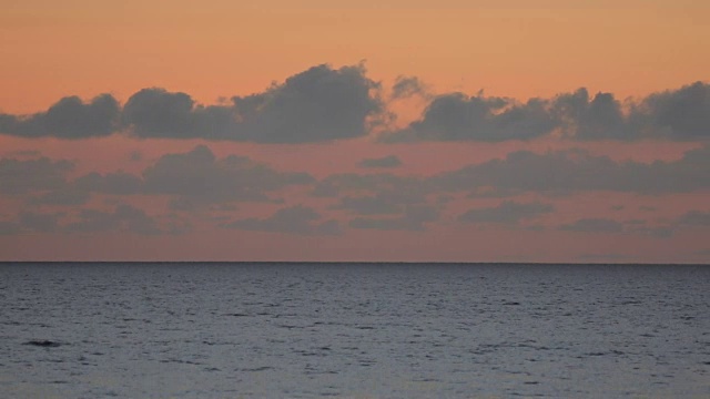 日落海滩场景，新巴亚尔塔，纳亚里特，巴亚尔塔港，墨西哥，北美视频素材